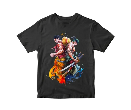 Luffy e Zoro Maglietta Unisex