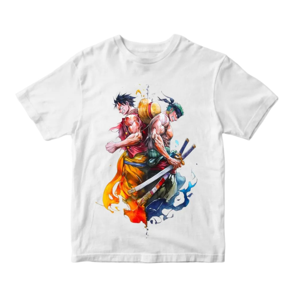 Luffy e Zoro Maglietta Unisex